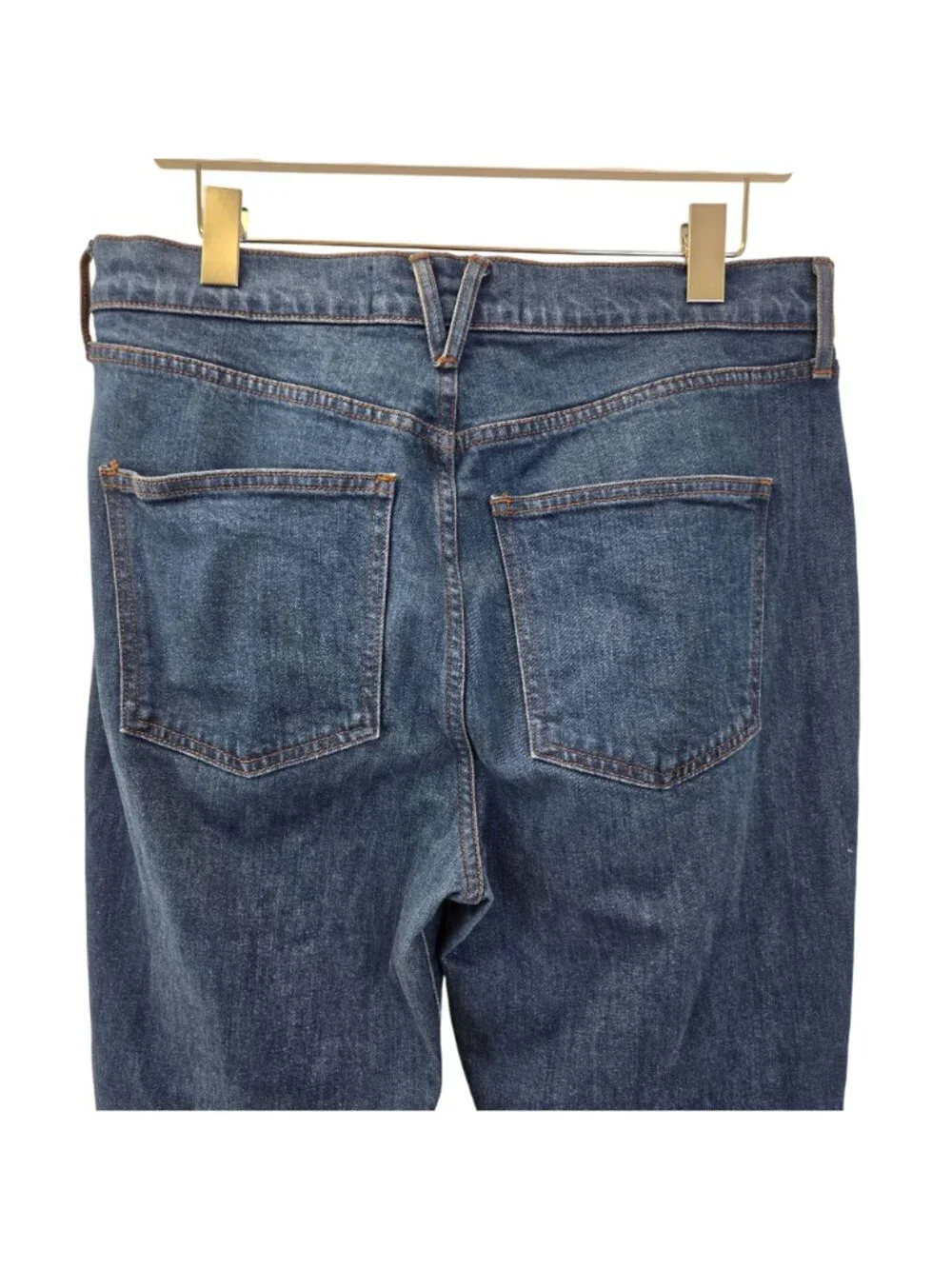 Veronica Beard Alenah Slim Straight High Rise Crop Jeans in Rodeo Wash Size 31